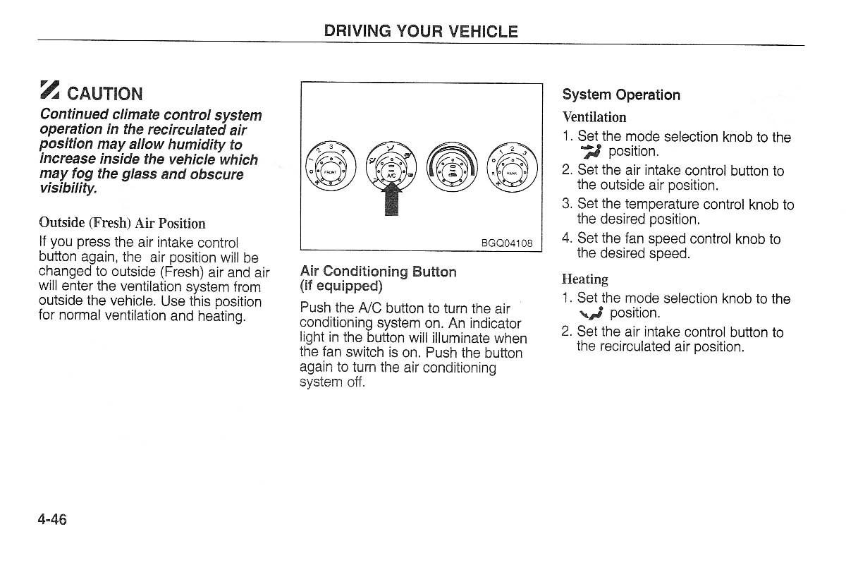 Kia Carnival Sedona I 1 owners manual / page 121