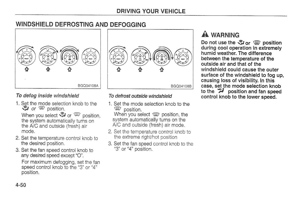 Kia Carnival Sedona I 1 owners manual / page 125