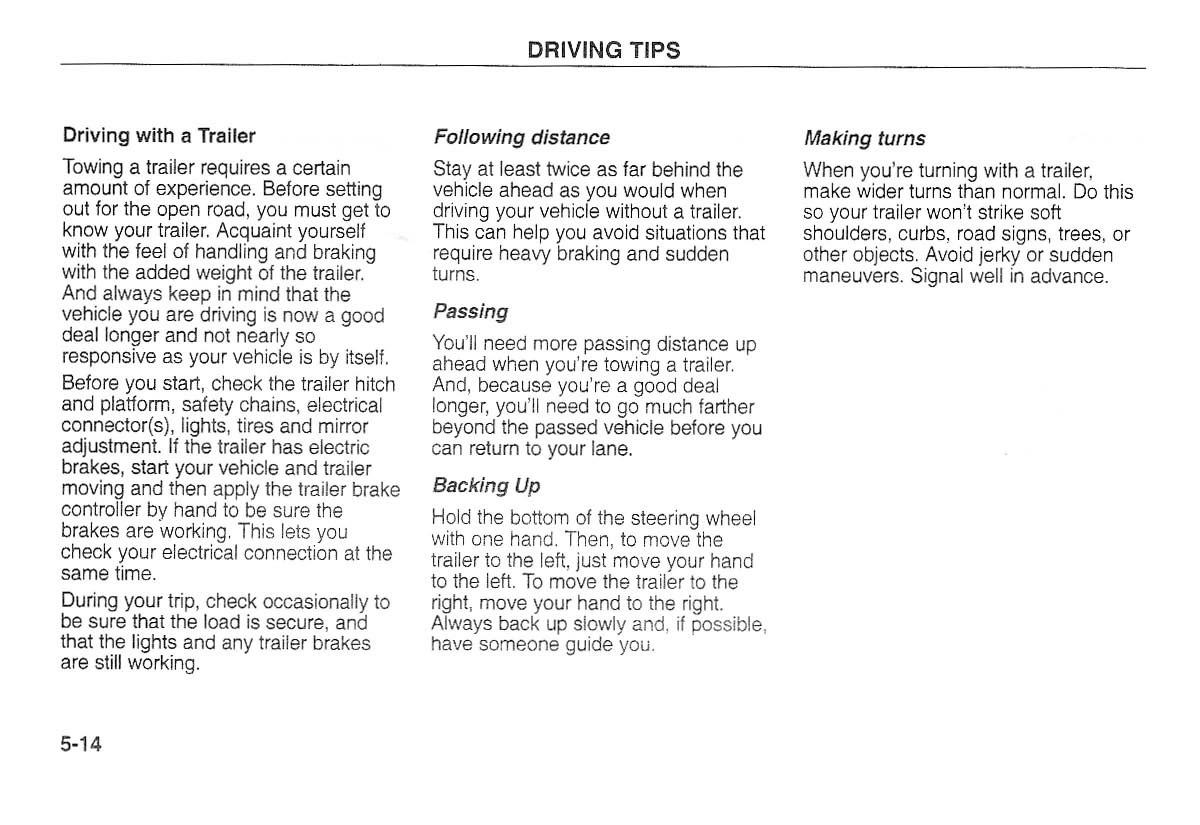 Kia Carnival Sedona I 1 owners manual / page 140