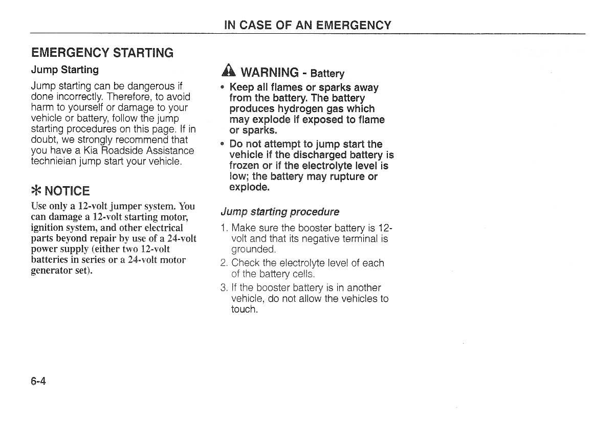 Kia Carnival Sedona I 1 owners manual / page 147