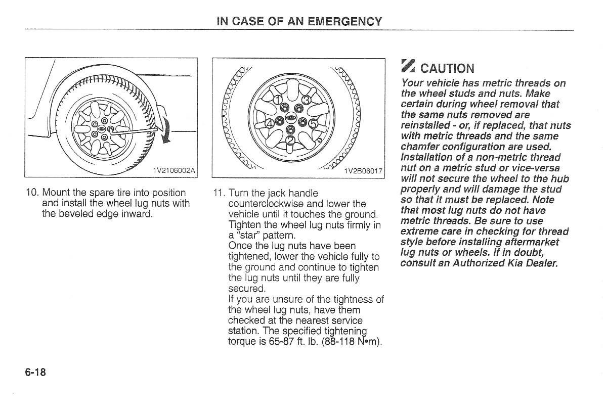 Kia Carnival Sedona I 1 owners manual / page 161