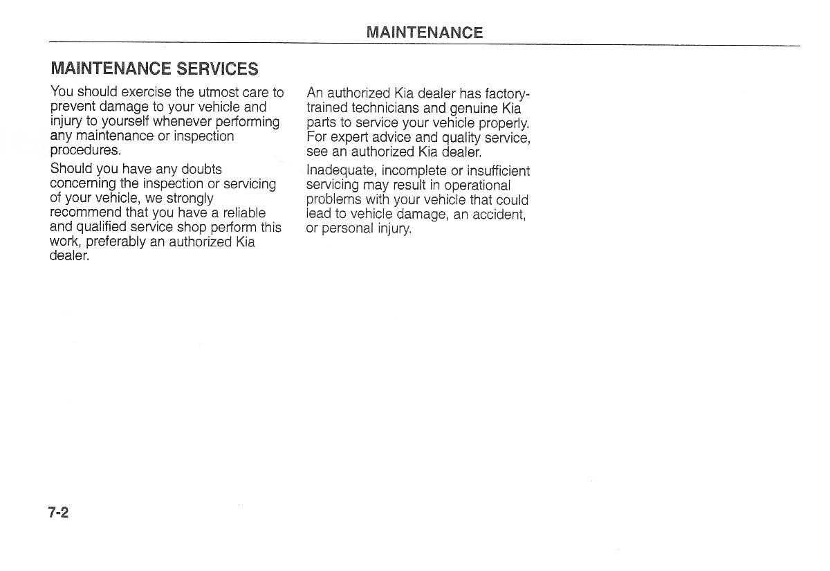 Kia Carnival Sedona I 1 owners manual / page 164