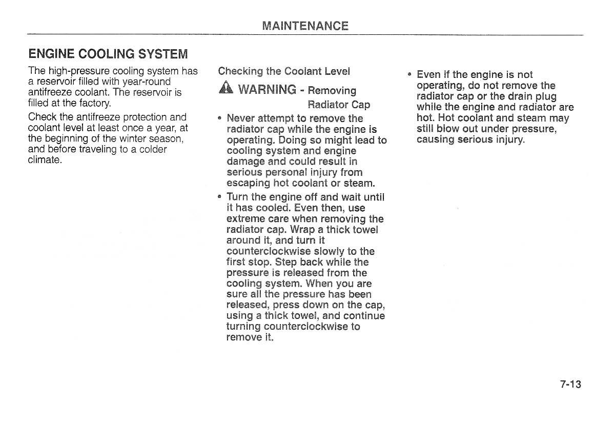 Kia Carnival Sedona I 1 owners manual / page 175