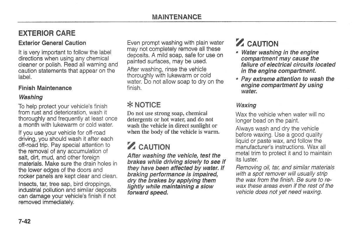 Kia Carnival Sedona I 1 owners manual / page 204