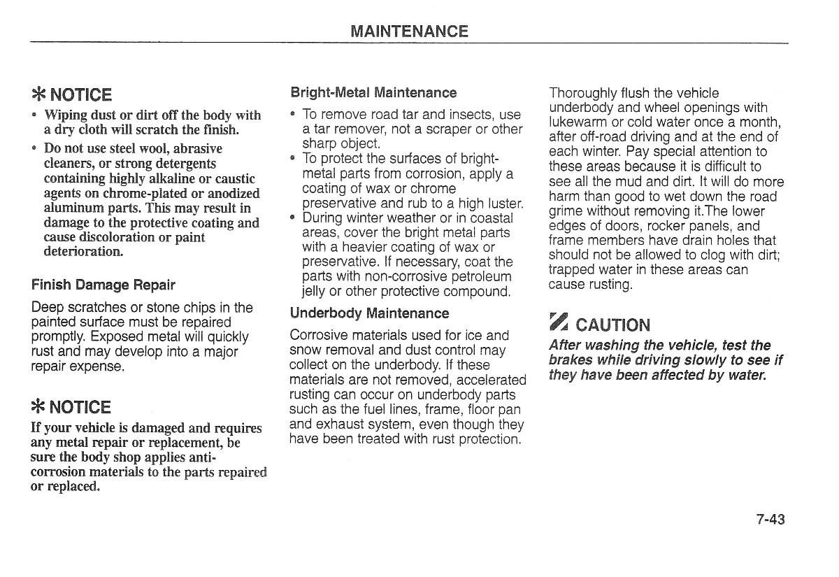 Kia Carnival Sedona I 1 owners manual / page 205