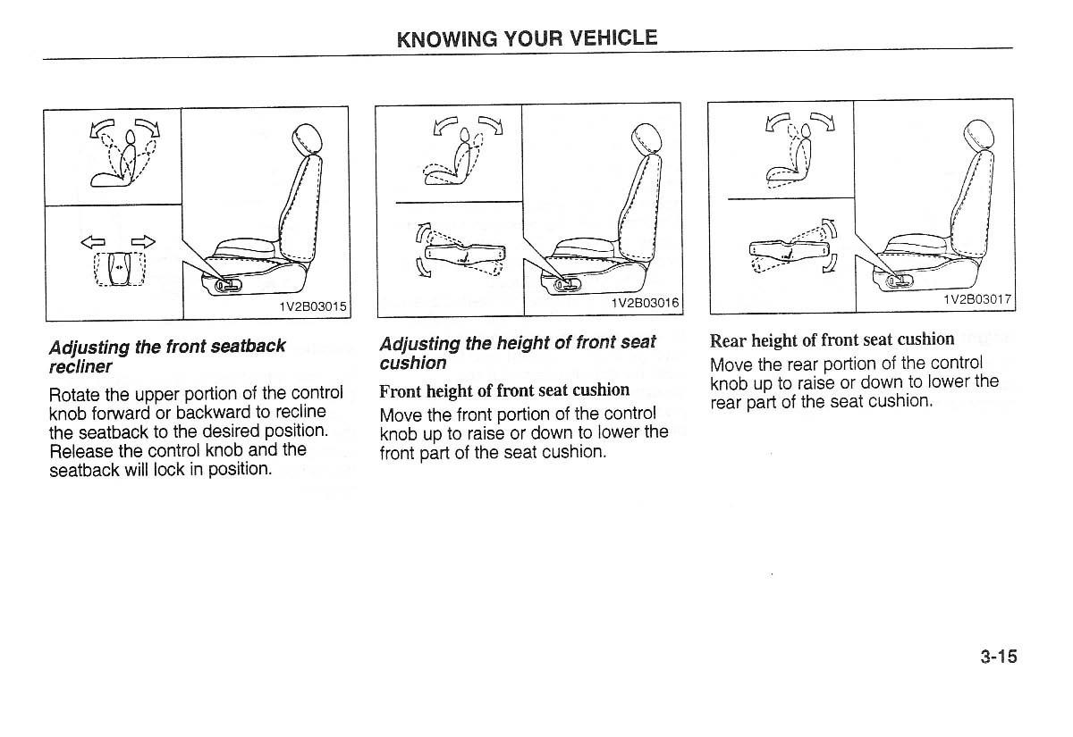 Kia Carnival Sedona I 1 owners manual / page 25