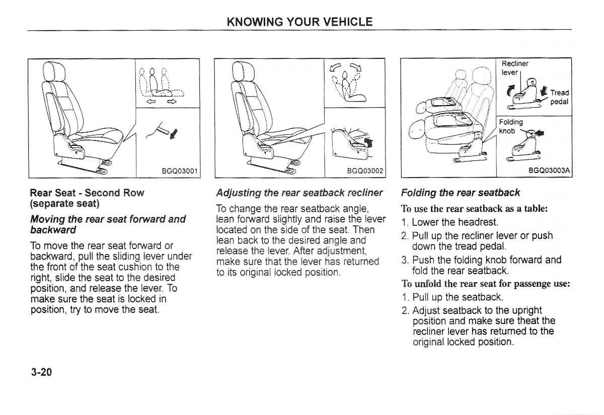 Kia Carnival Sedona I 1 owners manual / page 30