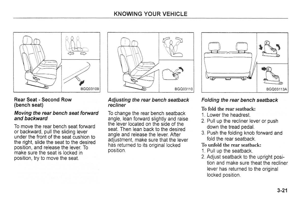 Kia Carnival Sedona I 1 owners manual / page 31