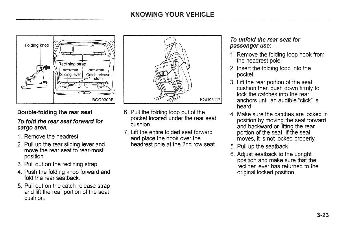 Kia Carnival Sedona I 1 owners manual / page 33