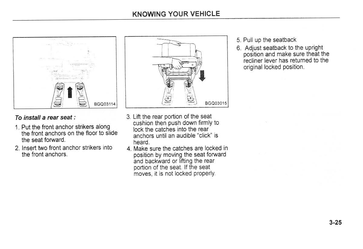 Kia Carnival Sedona I 1 owners manual / page 35