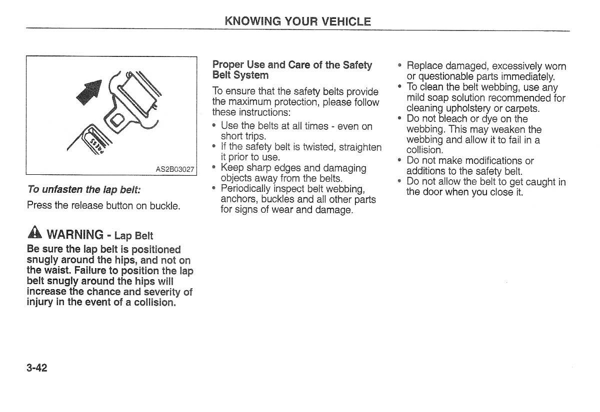 Kia Carnival Sedona I 1 owners manual / page 52