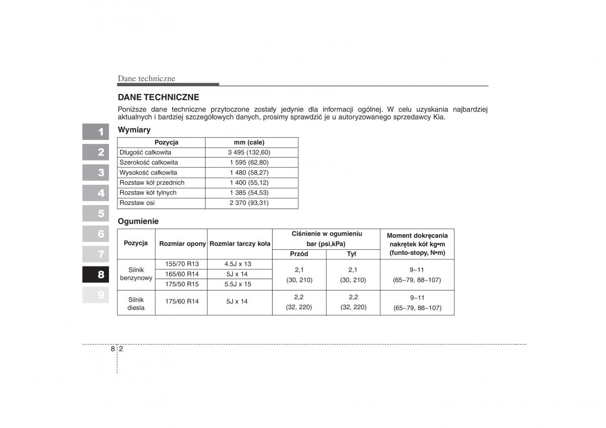 Kia Picanto I 1 instrukcja obslugi / page 284