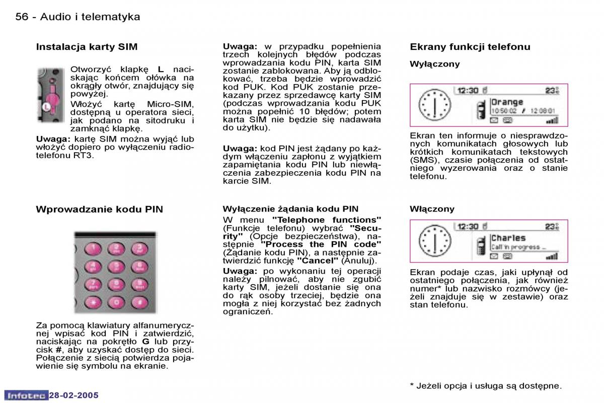 Peugeot 1007 instrukcja obslugi / page 55