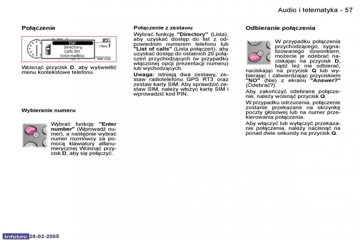 Peugeot 1007 instrukcja obslugi / page 56