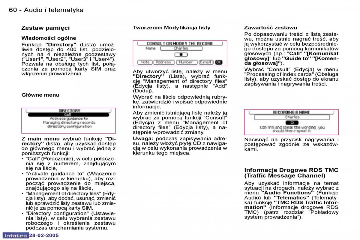 Peugeot 1007 instrukcja obslugi / page 59