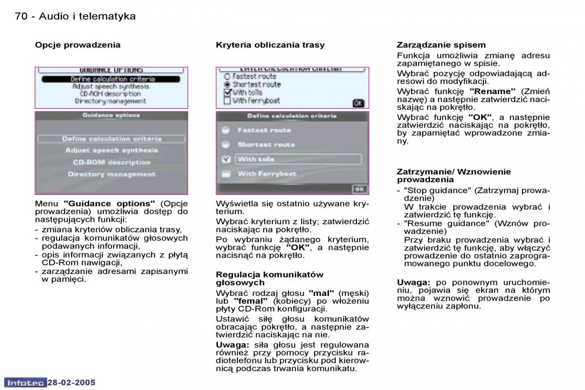 Peugeot 1007 instrukcja obslugi / page 67