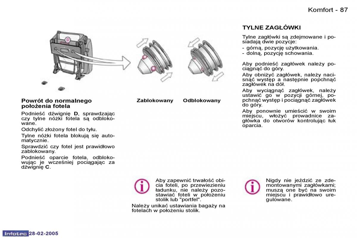 Peugeot 1007 instrukcja obslugi / page 86