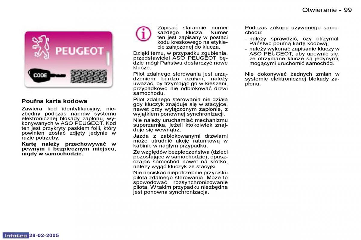 Peugeot 1007 instrukcja obslugi / page 96