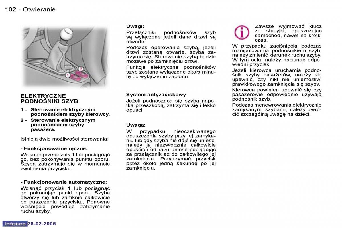 Peugeot 1007 instrukcja obslugi / page 99