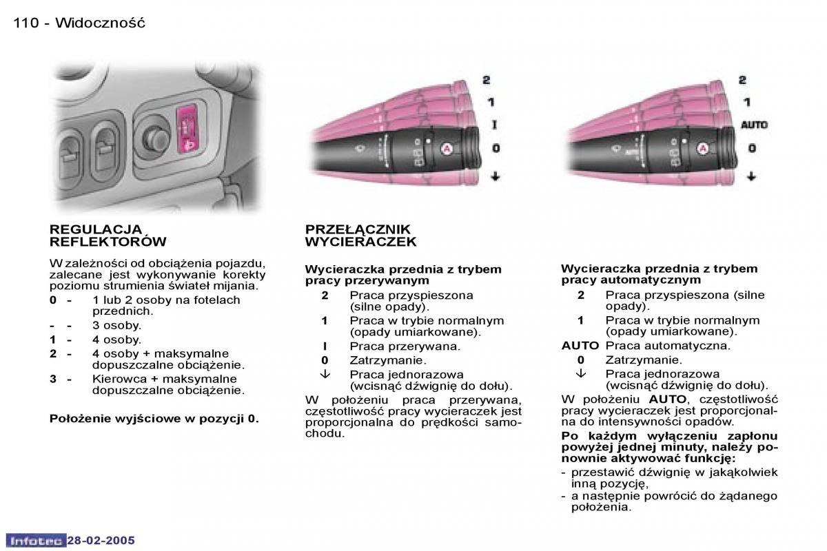 Peugeot 1007 instrukcja obslugi / page 109