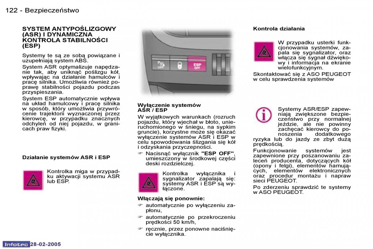 Peugeot 1007 instrukcja obslugi / page 121