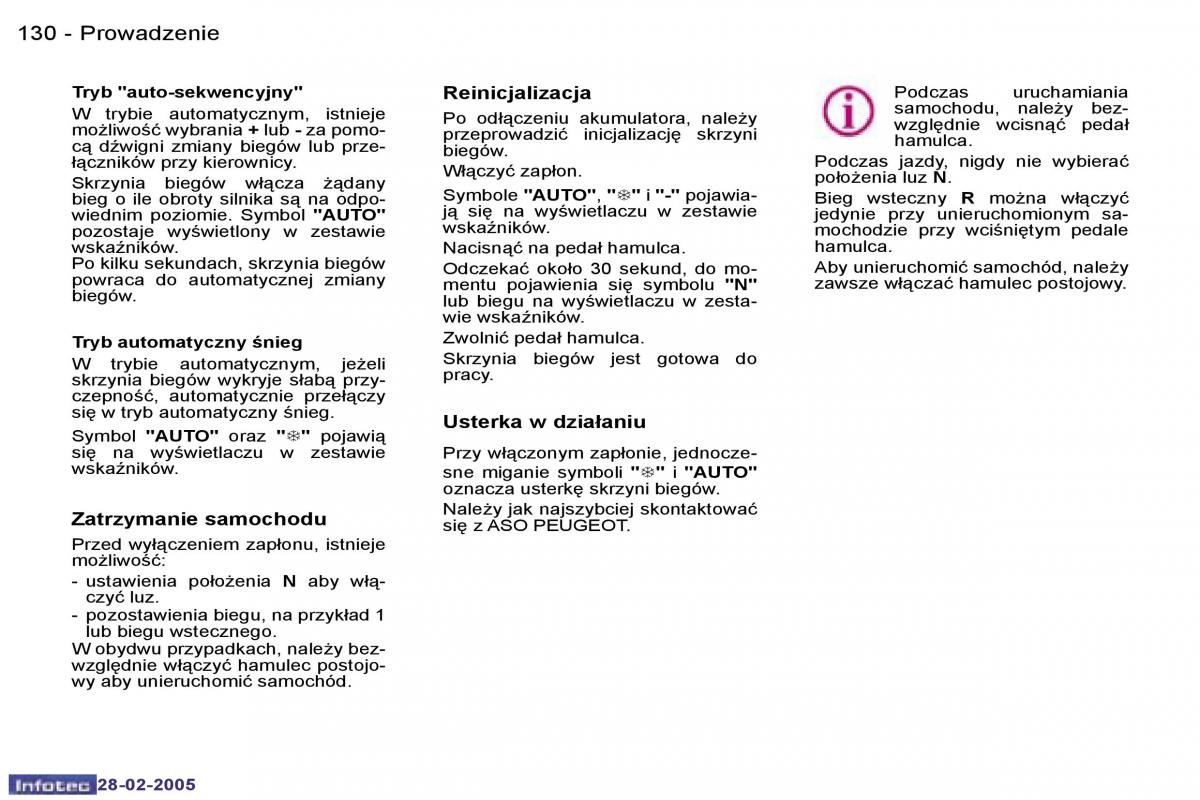 Peugeot 1007 instrukcja obslugi / page 129