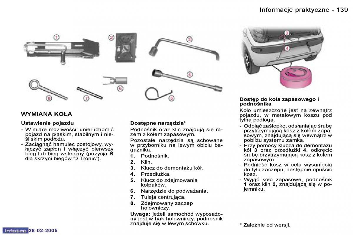 Peugeot 1007 instrukcja obslugi / page 138