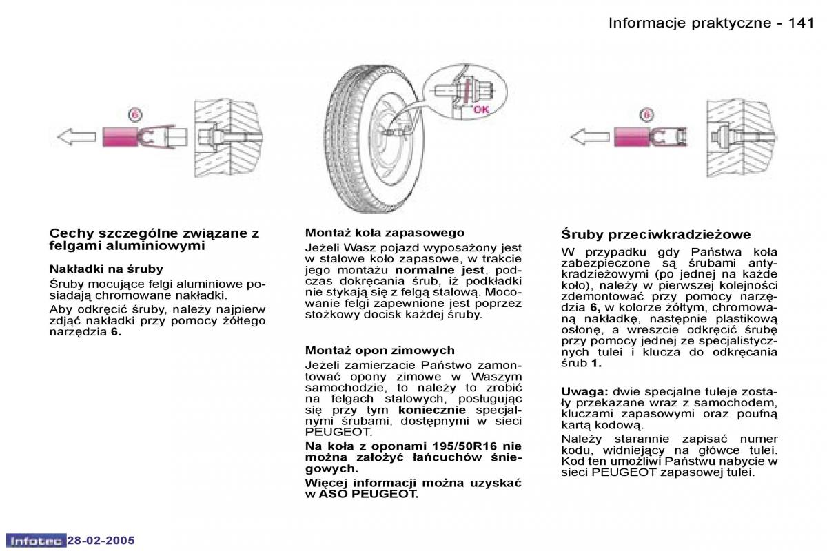 Peugeot 1007 instrukcja obslugi / page 140