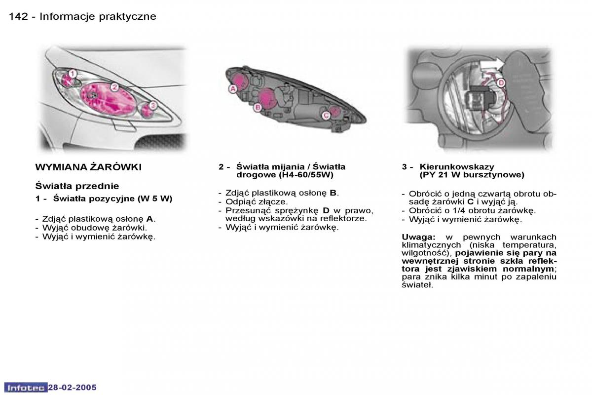 Peugeot 1007 instrukcja obslugi / page 141