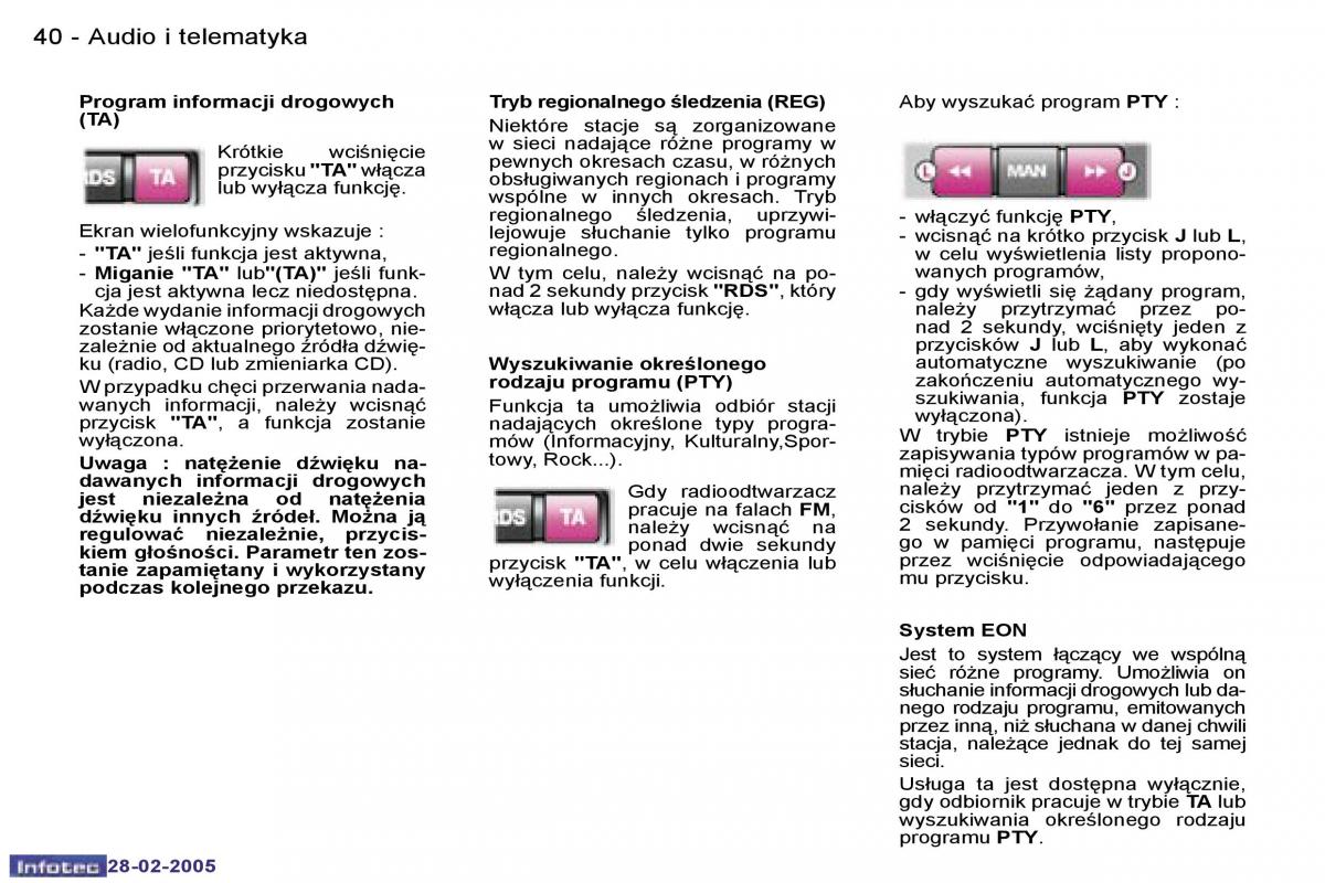 Peugeot 1007 instrukcja obslugi / page 39