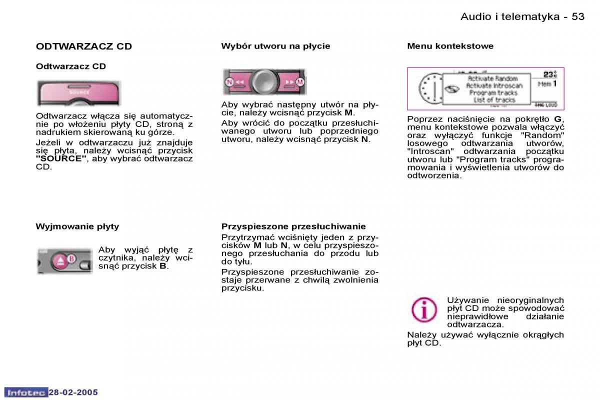 Peugeot 1007 instrukcja obslugi / page 52