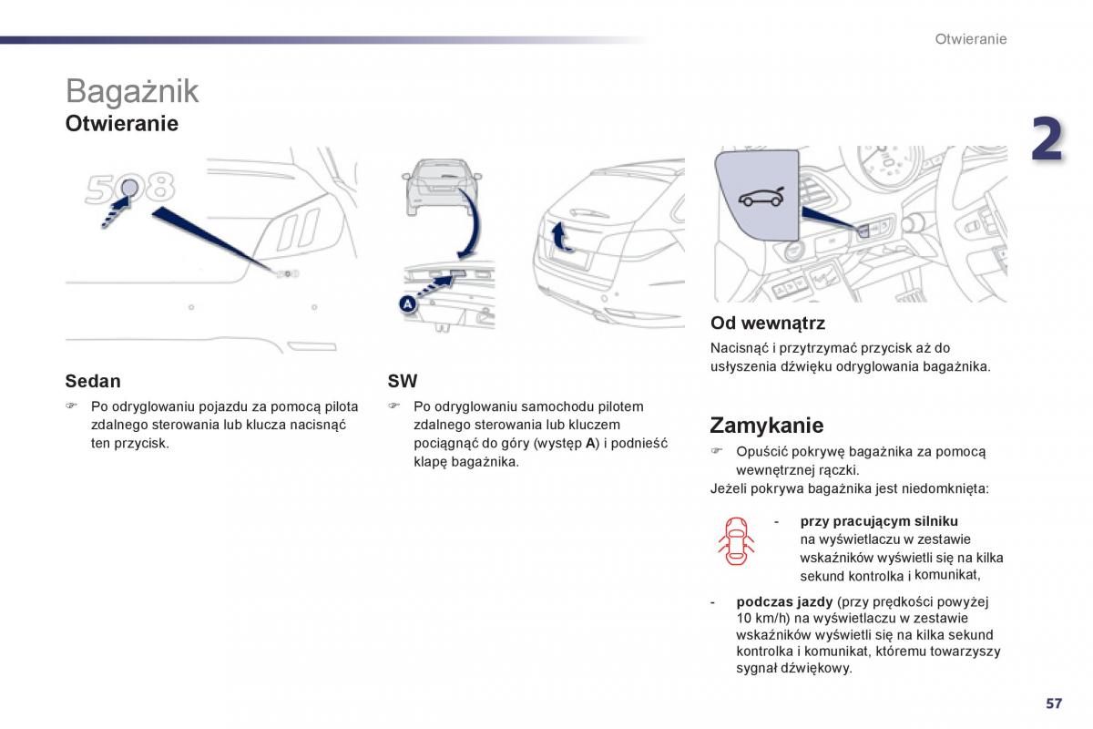 Peugeot 508 instrukcja obslugi / page 59