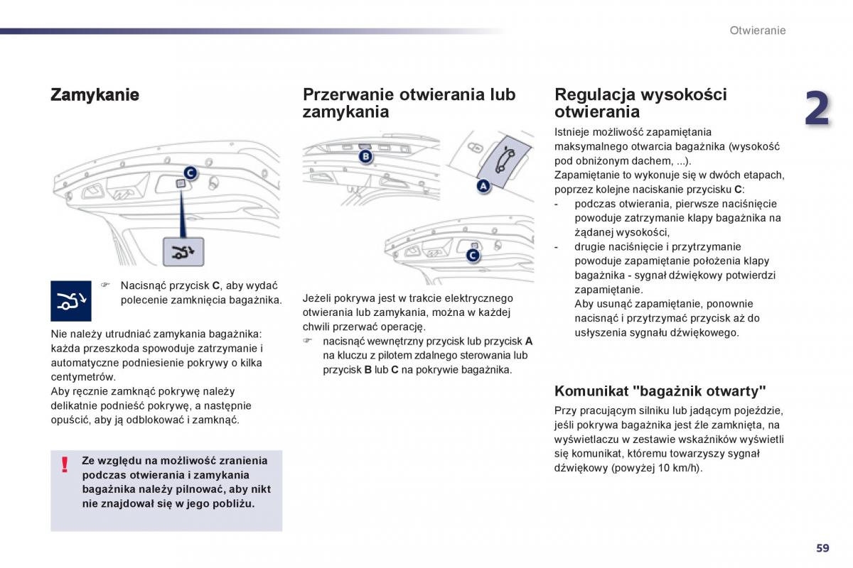 Peugeot 508 instrukcja obslugi / page 61