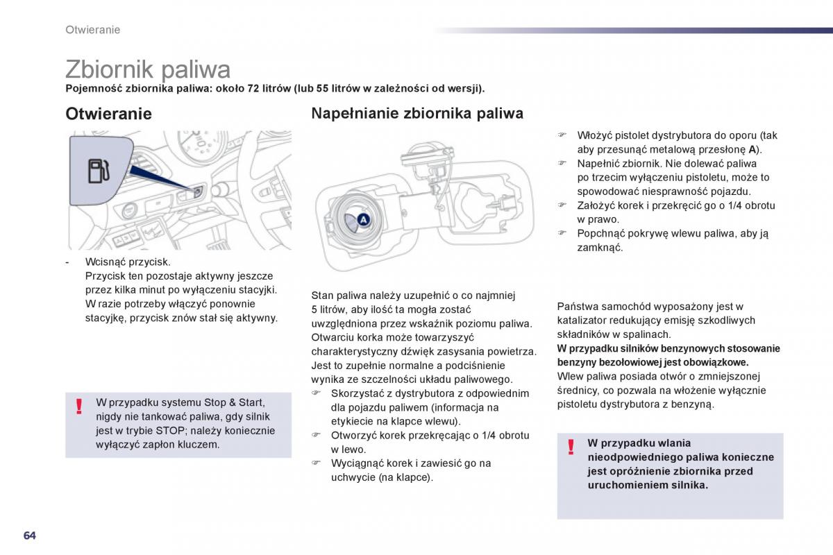 Peugeot 508 instrukcja obslugi / page 66