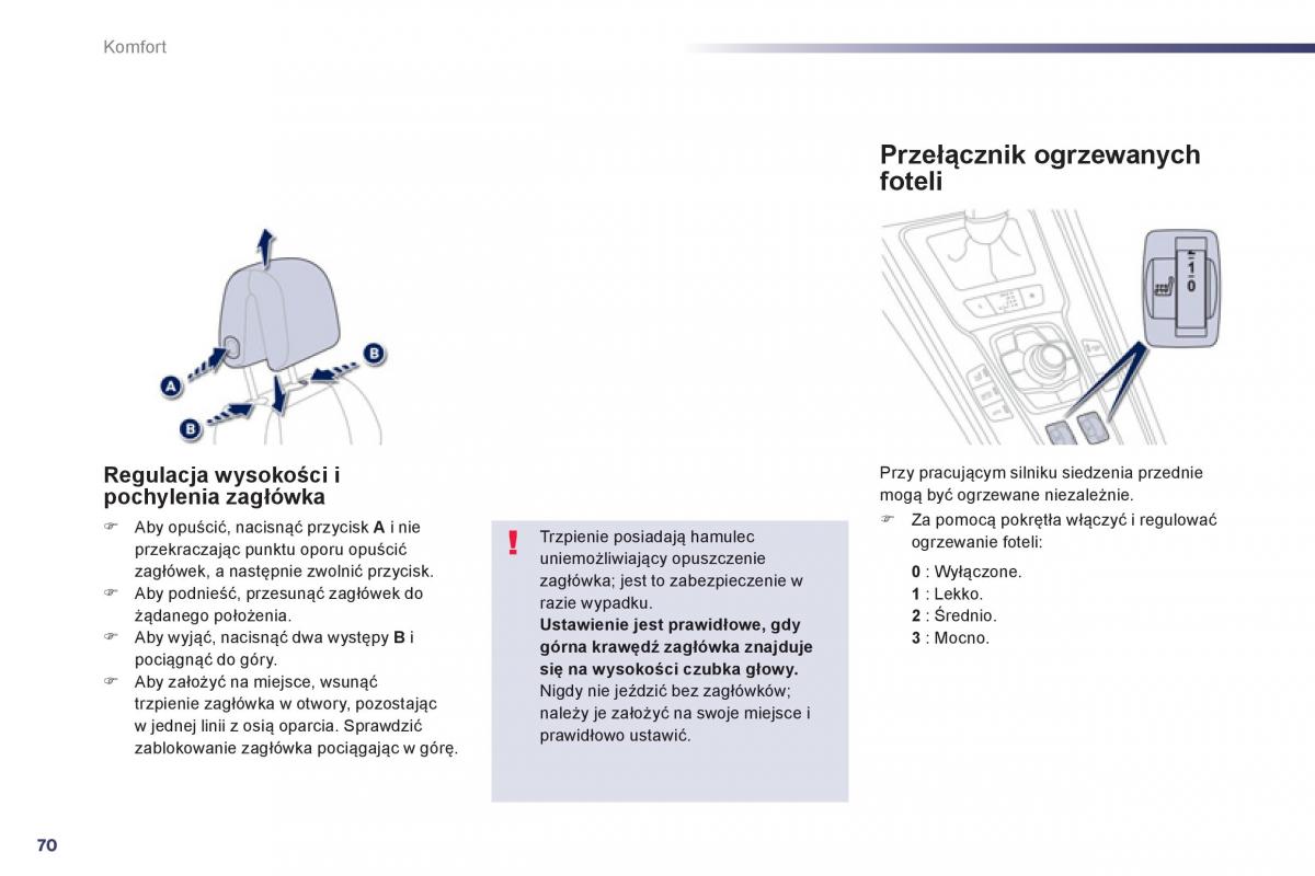 Peugeot 508 instrukcja obslugi / page 72