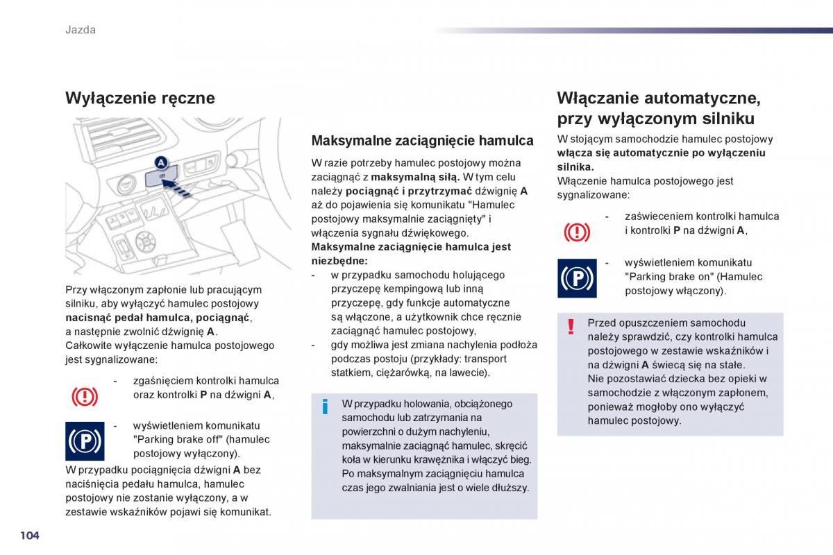 Peugeot 508 instrukcja obslugi / page 106