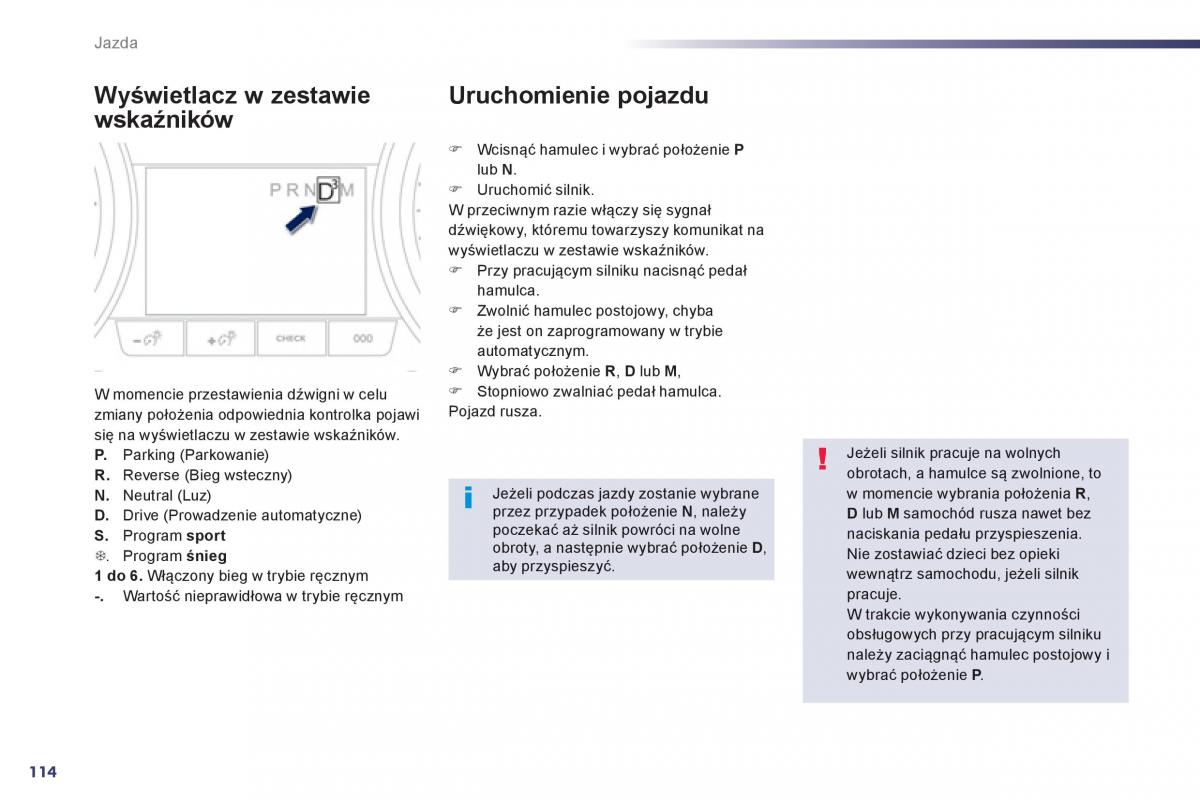 Peugeot 508 instrukcja obslugi / page 116