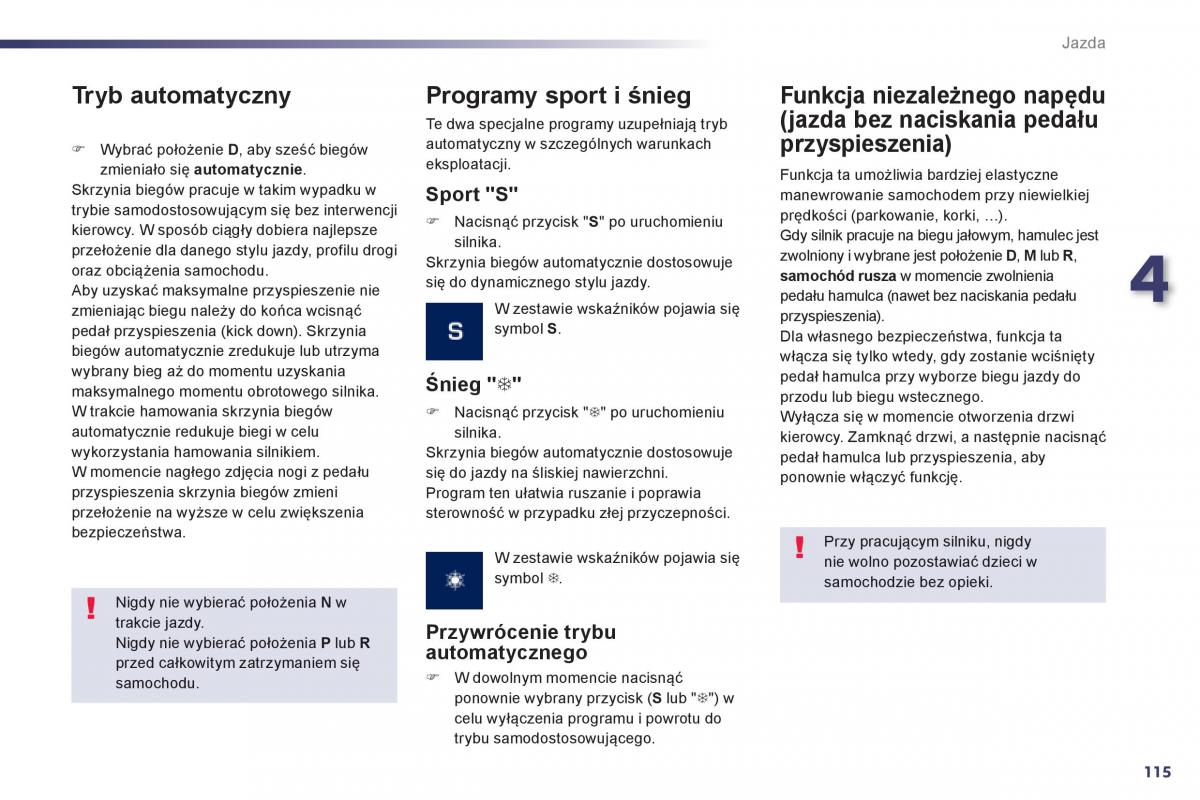 Peugeot 508 instrukcja obslugi / page 117