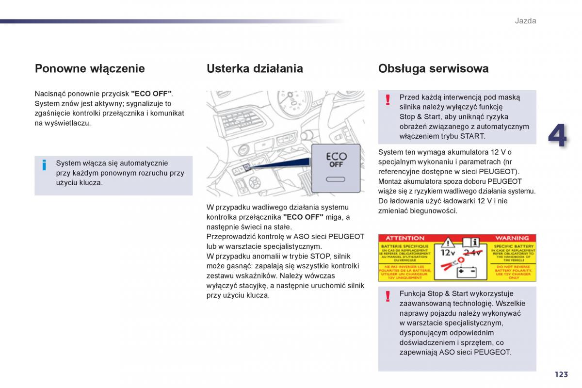 Peugeot 508 instrukcja obslugi / page 125