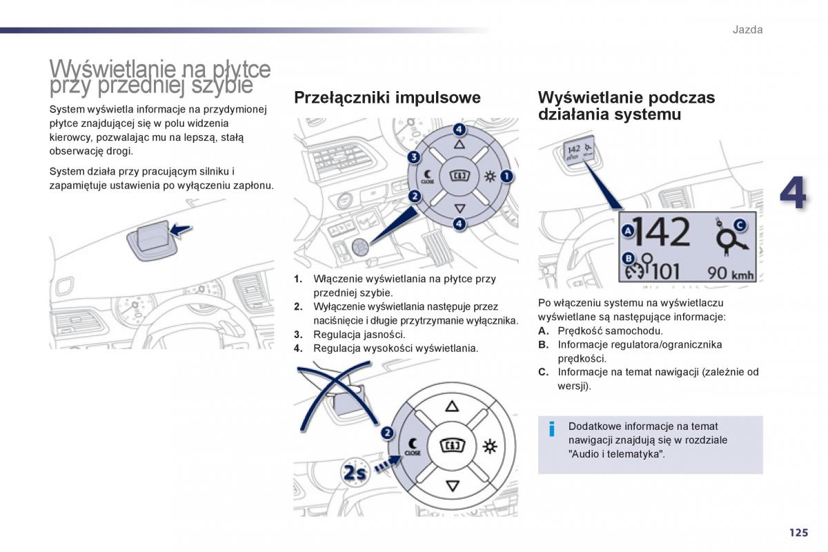 Peugeot 508 instrukcja obslugi / page 127