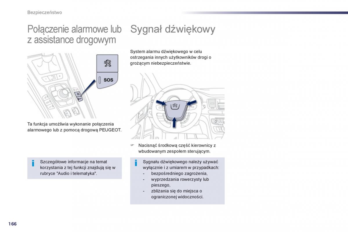 Peugeot 508 instrukcja obslugi / page 168