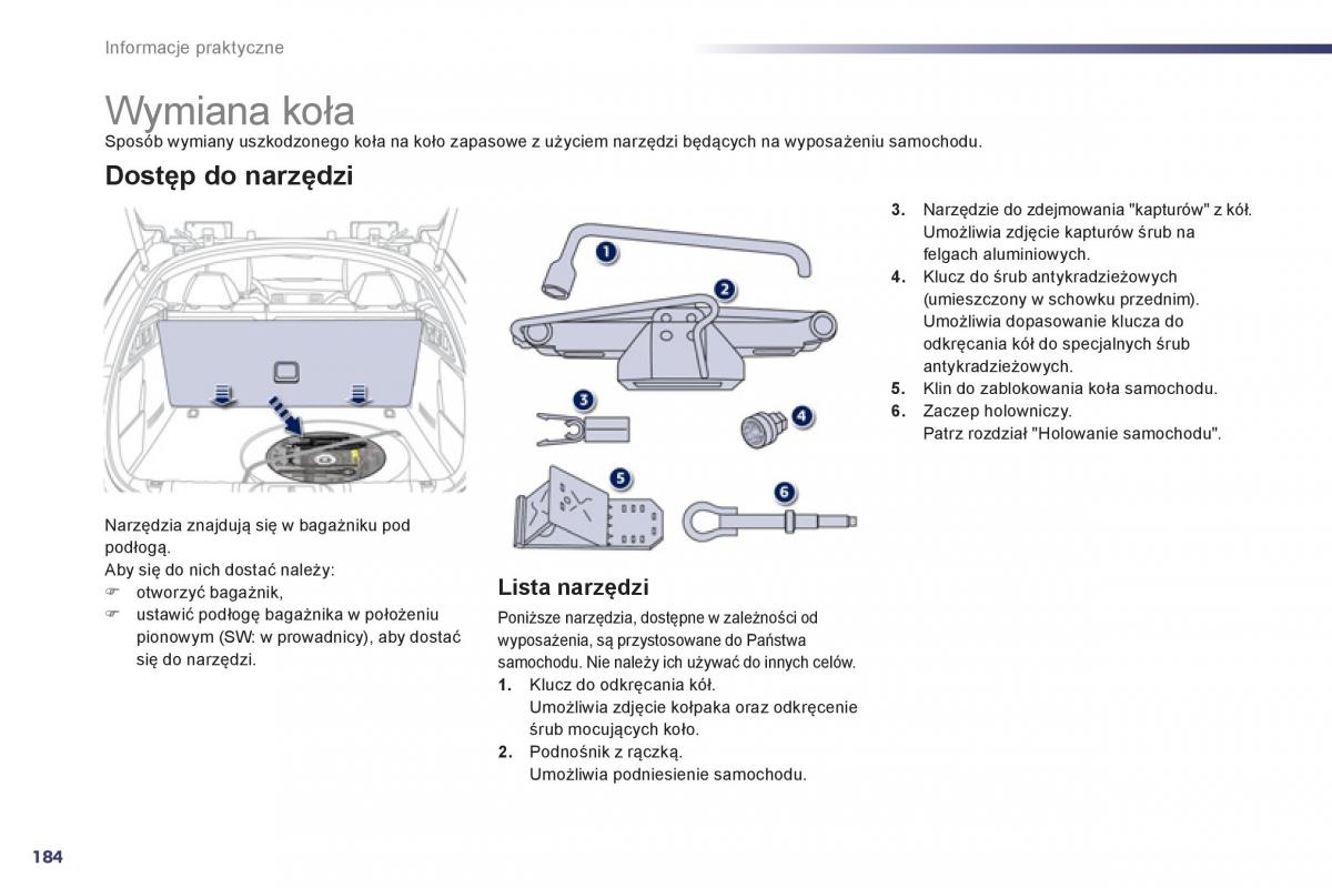 Peugeot 508 instrukcja obslugi / page 186