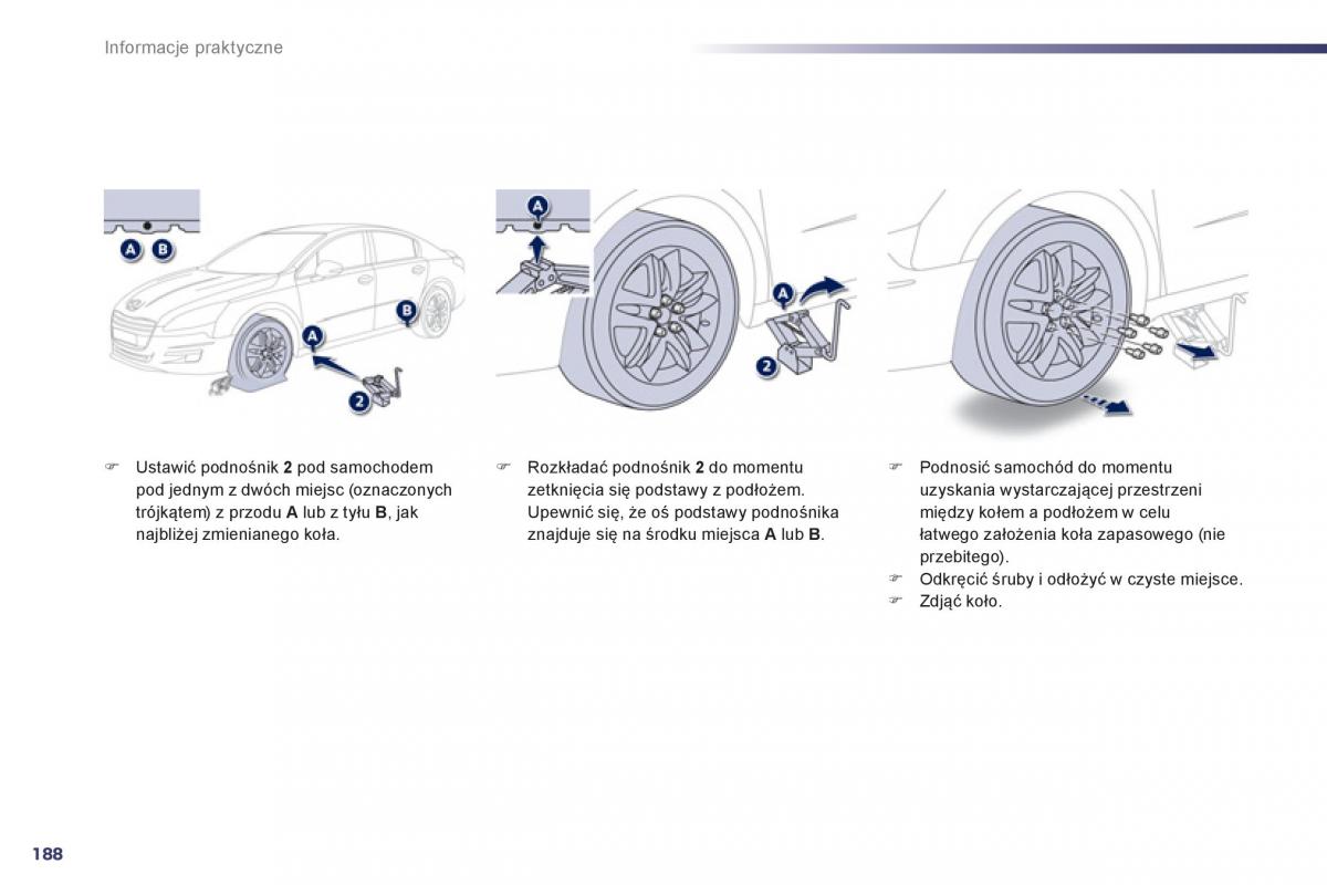 Peugeot 508 instrukcja obslugi / page 190