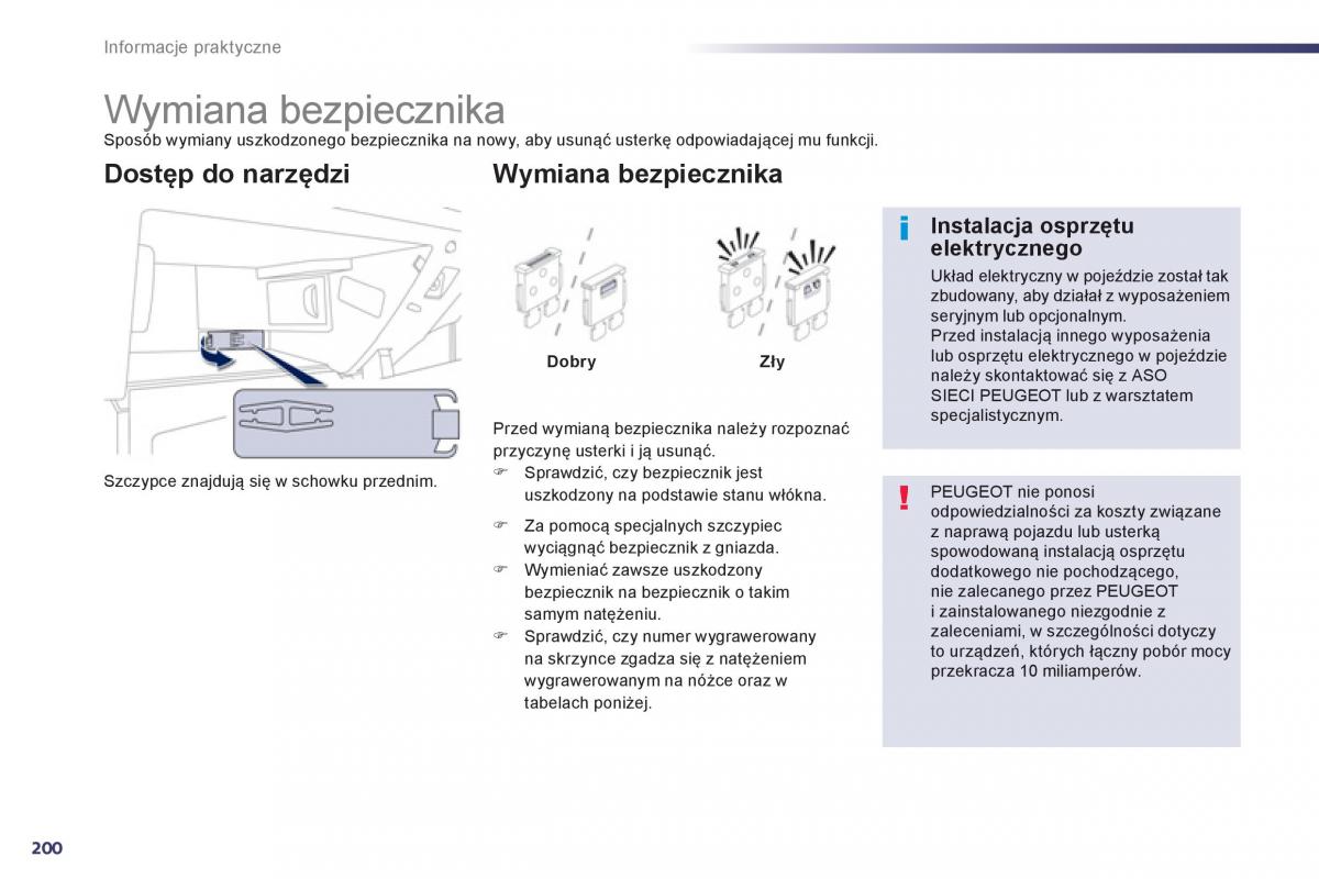 Peugeot 508 instrukcja obslugi / page 202