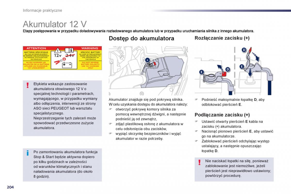 Peugeot 508 instrukcja obslugi / page 206