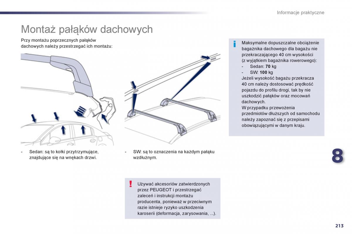 Peugeot 508 instrukcja obslugi / page 215