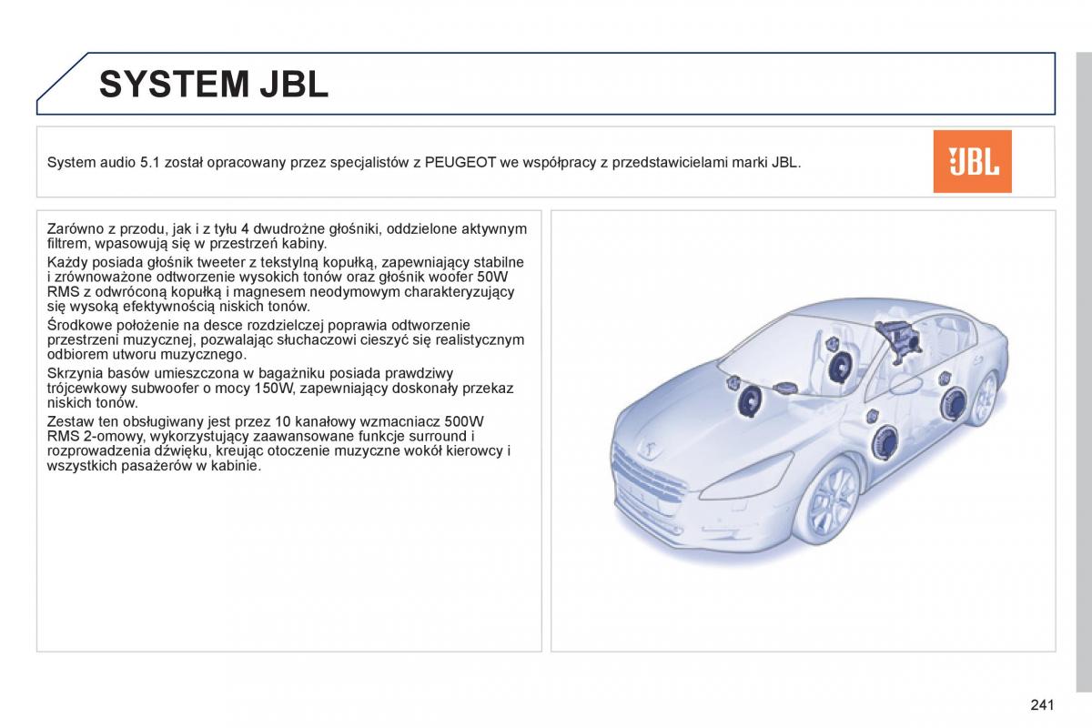 Peugeot 508 instrukcja obslugi / page 243