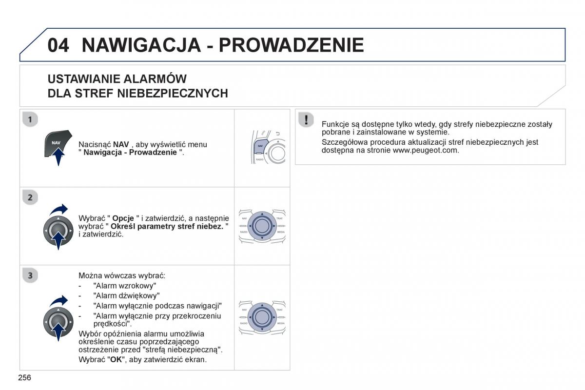 Peugeot 508 instrukcja obslugi / page 258