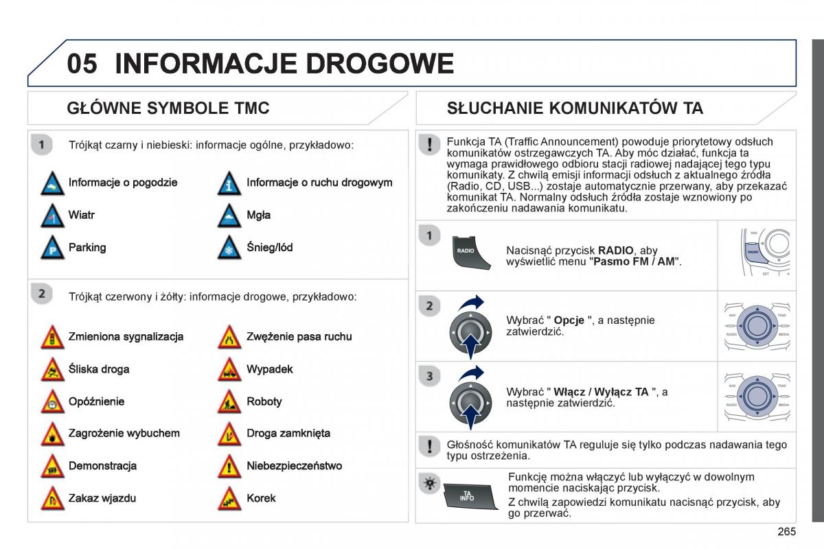 Peugeot 508 instrukcja obslugi / page 267