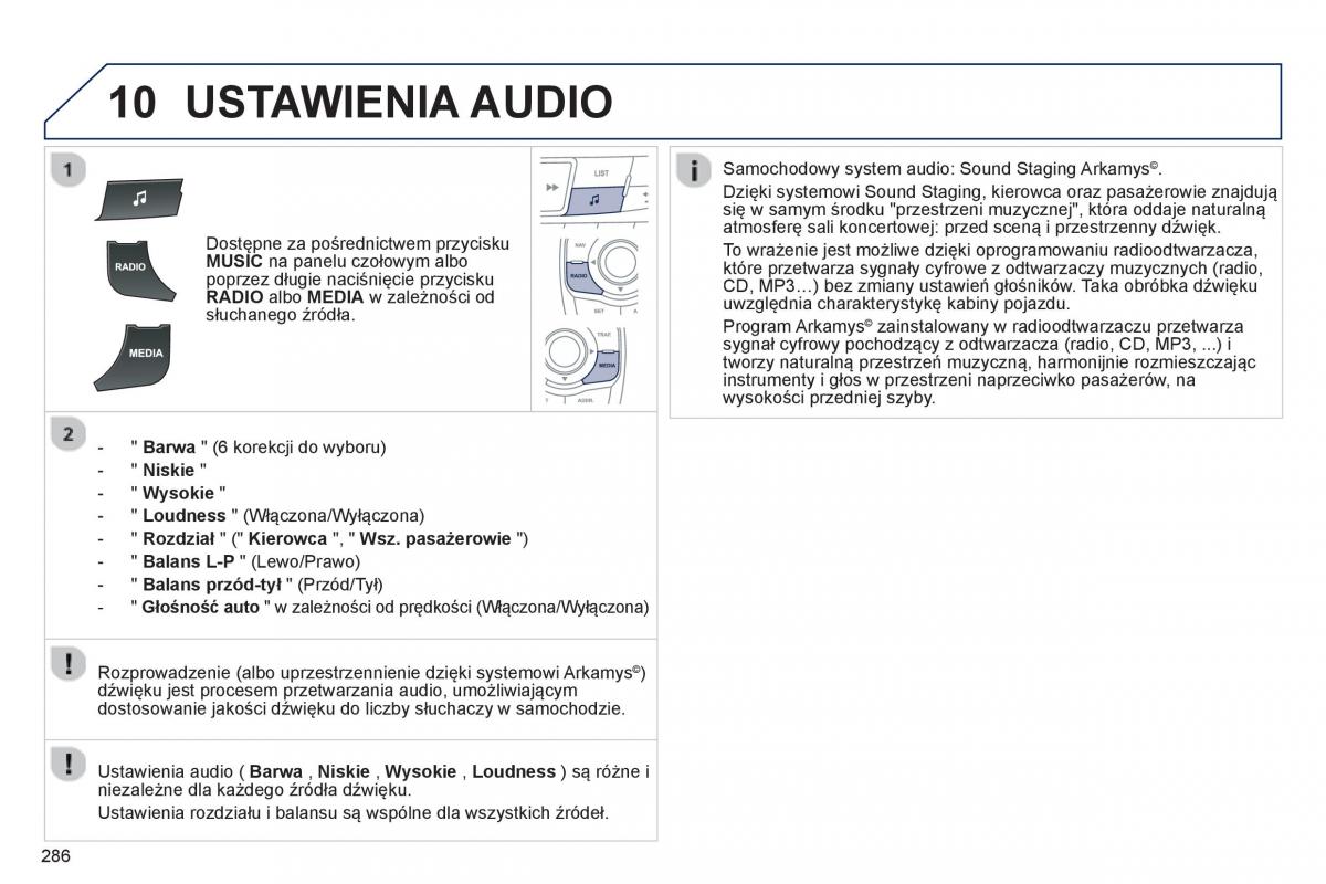 Peugeot 508 instrukcja obslugi / page 288